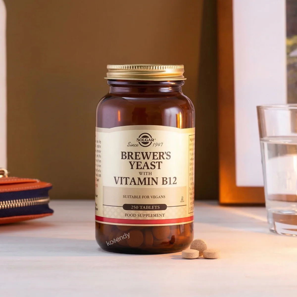 Solgar - Brewer's Yeast with B12 250 Tablet (Bira Mayası ve B12 Vitamini İçeren Tablet Gıda Takviyesi) - Image 3