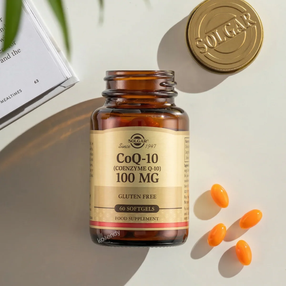 Solgar - Coenzyme Q-10 100mg 60 Kapsül (Koenzim Q-10 İçeren Yumuşak Jelatin Kapsül Gıda Takviyesi) - Image 2