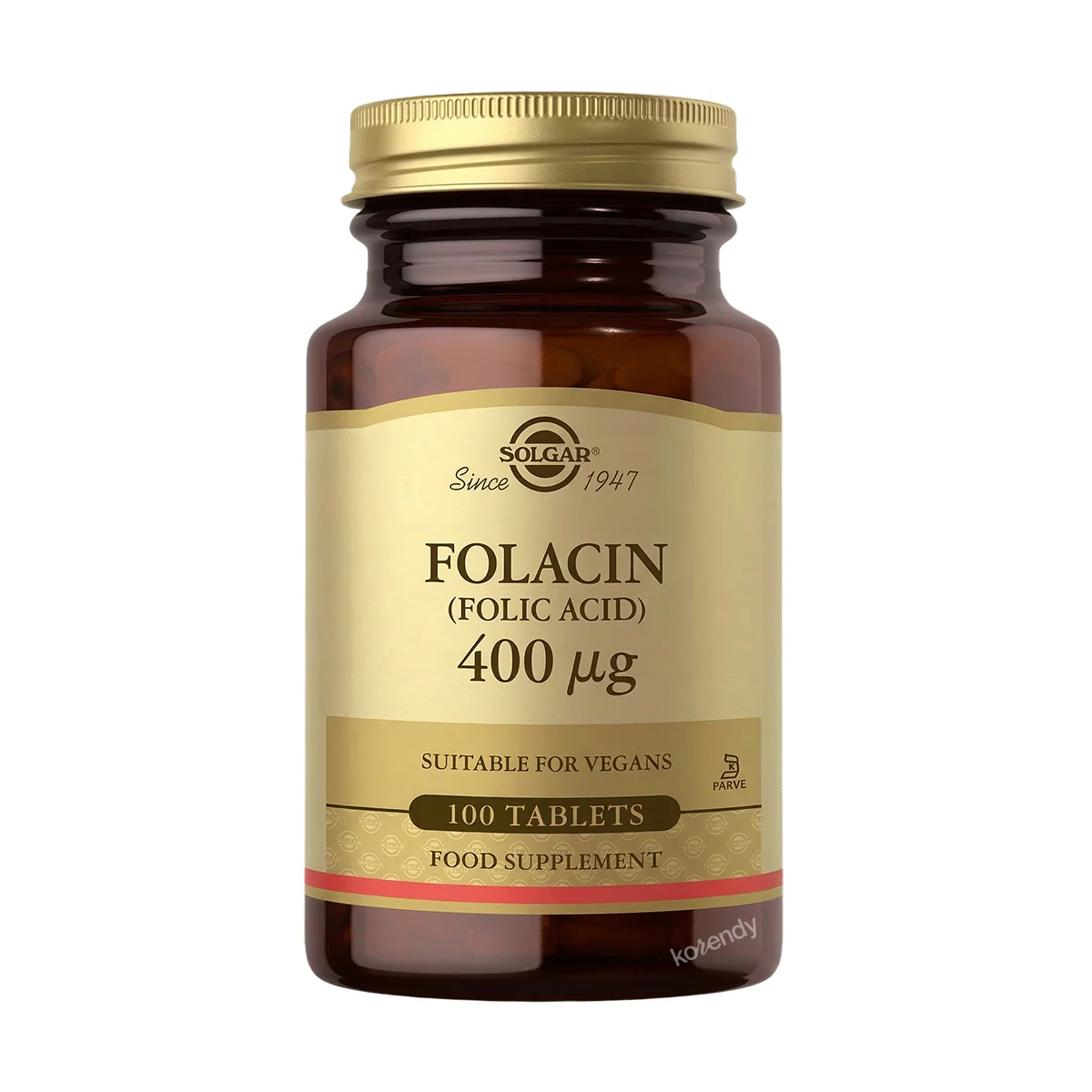 Solgar - Folic Acid (Folacin) 400 Mcg 100 Tablet (Folik Asit İçeren Tablet Gıda Takviyesi)