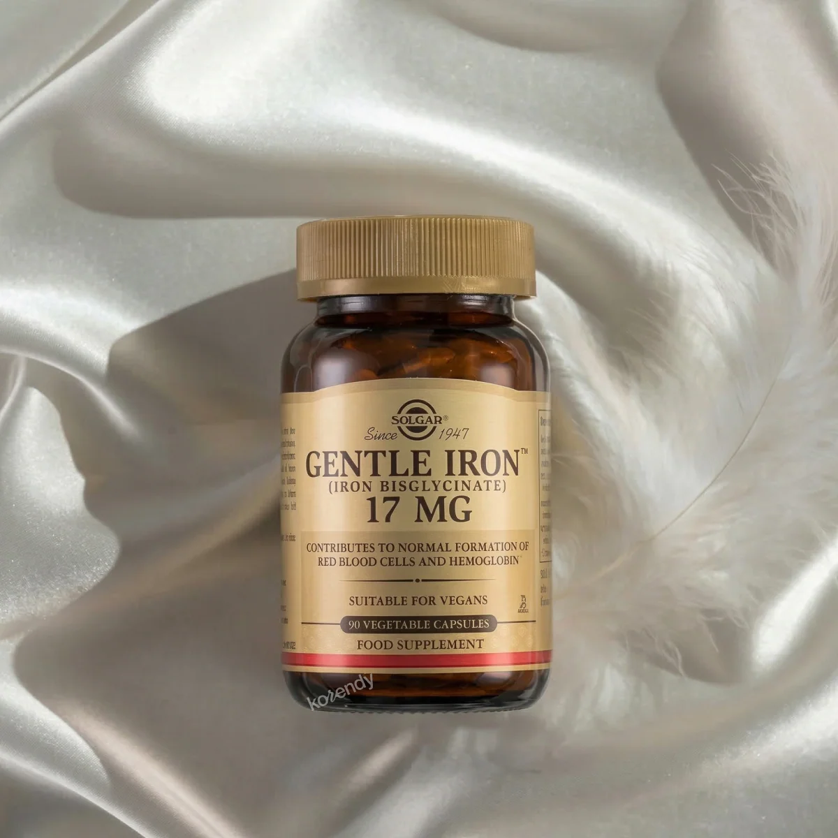 Solgar - Gentle Iron 17mg 90 Kapsül (Demir İçeren Kapsül Gıda Takviyesi) - Image 3