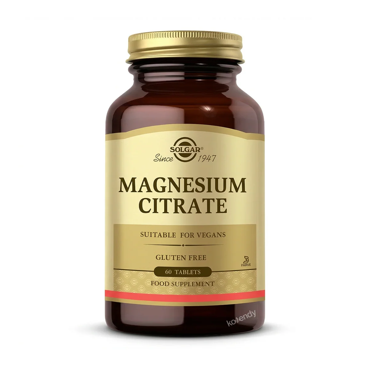 Solgar - Magnesium Citrate 60 Tablet (Magnezyum Sitrat İçeren Tablet Gıda Takviyesi)