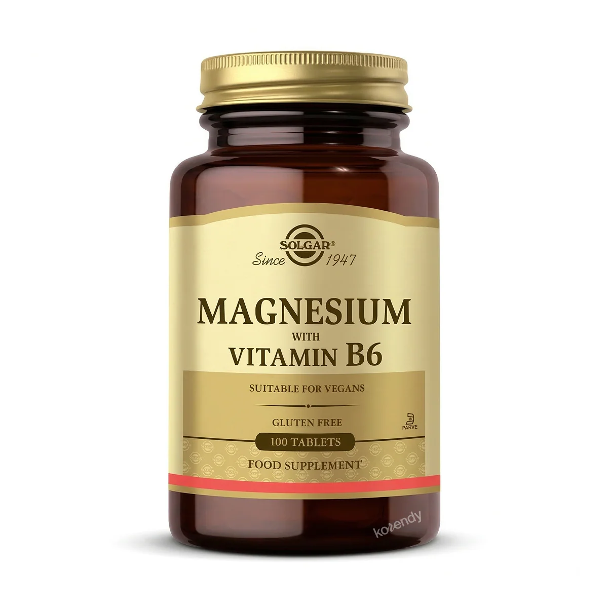 Solgar - Magnesium With Vitamin B6 100 Tablet (Magnezyum ve B6 Vitamini Tablet Gıda Takviyesi)