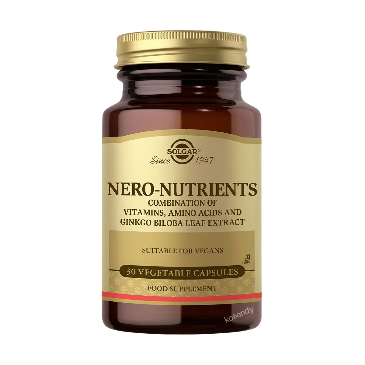Solgar - Nero Nutrients 30 Kapsül  (Amino Asit, Vitamin ve Ginkgo Biloba İçeren Kapsül Gıda Takviyesi)