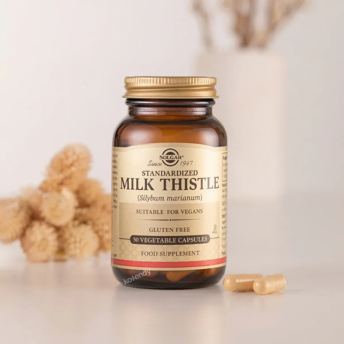 Solgar - Standardized Milk Thistle 50 Kapsül (Deve Dikeni Ekstresi İçeren Kapsül Gıda Takviyesi) - Image 2