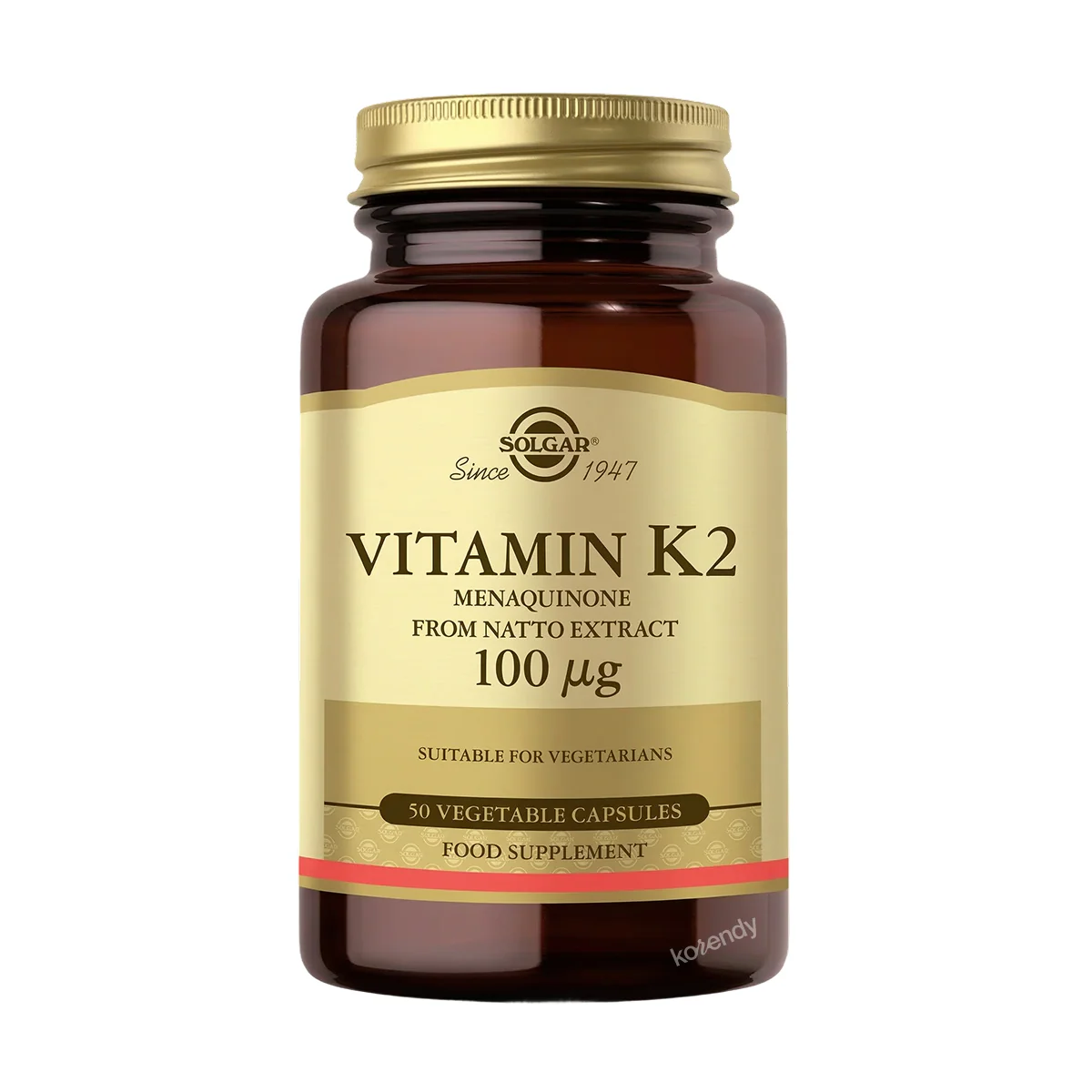 Solgar - Vitamin K2 100 mg 50 Kapsül (K2 Vitamini İçeren Kapsül Gıda Takviyesi)