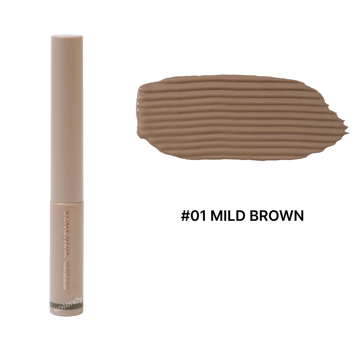 Son & Park - All Day Color Fix Skinny Browcara (Topaklanma Yapmayan ve Uzun Süre Kalıcı Kaş Maskarası) 4g