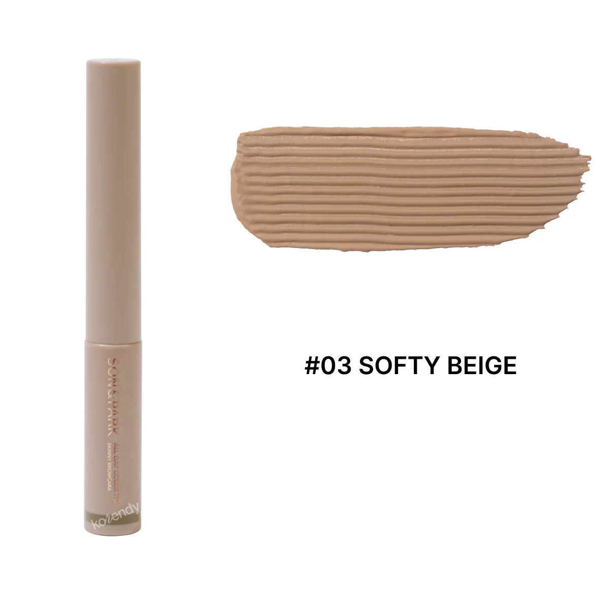 Son & Park - All Day Color Fix Skinny Browcara (Topaklanma Yapmayan ve Uzun Süre Kalıcı Kaş Maskarası) 4g - Image 3