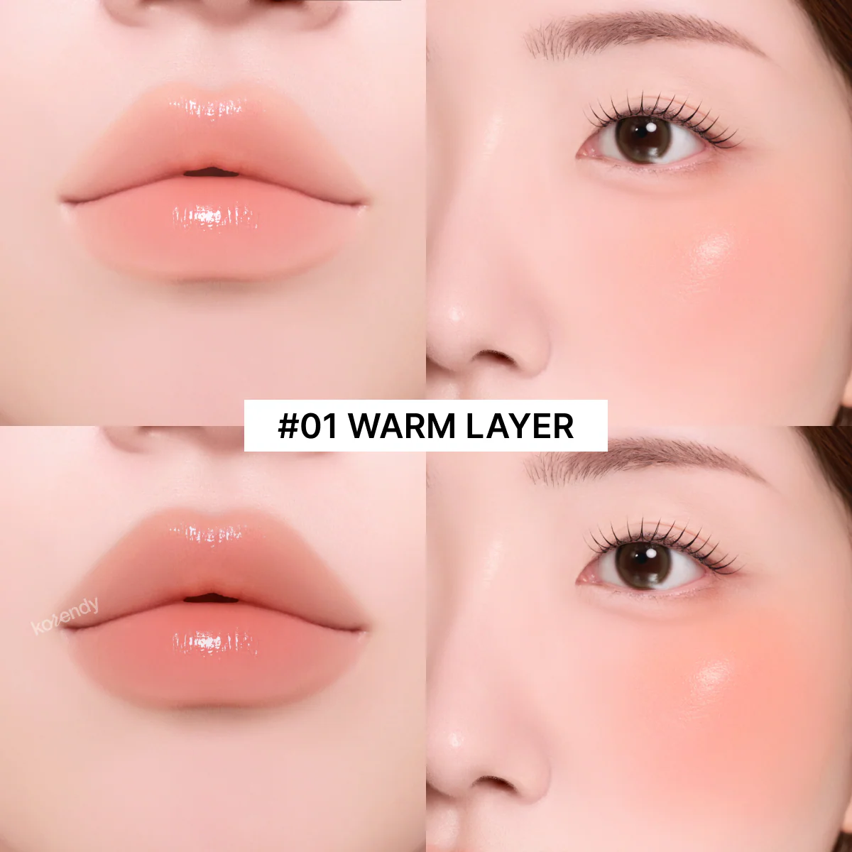 Son & Park - Glow Layering Lip & Cheek Palette (Katmanlanabilir Dokulu ve Işıltılı Dudak ve Yanak Paleti) 4g - Image 3