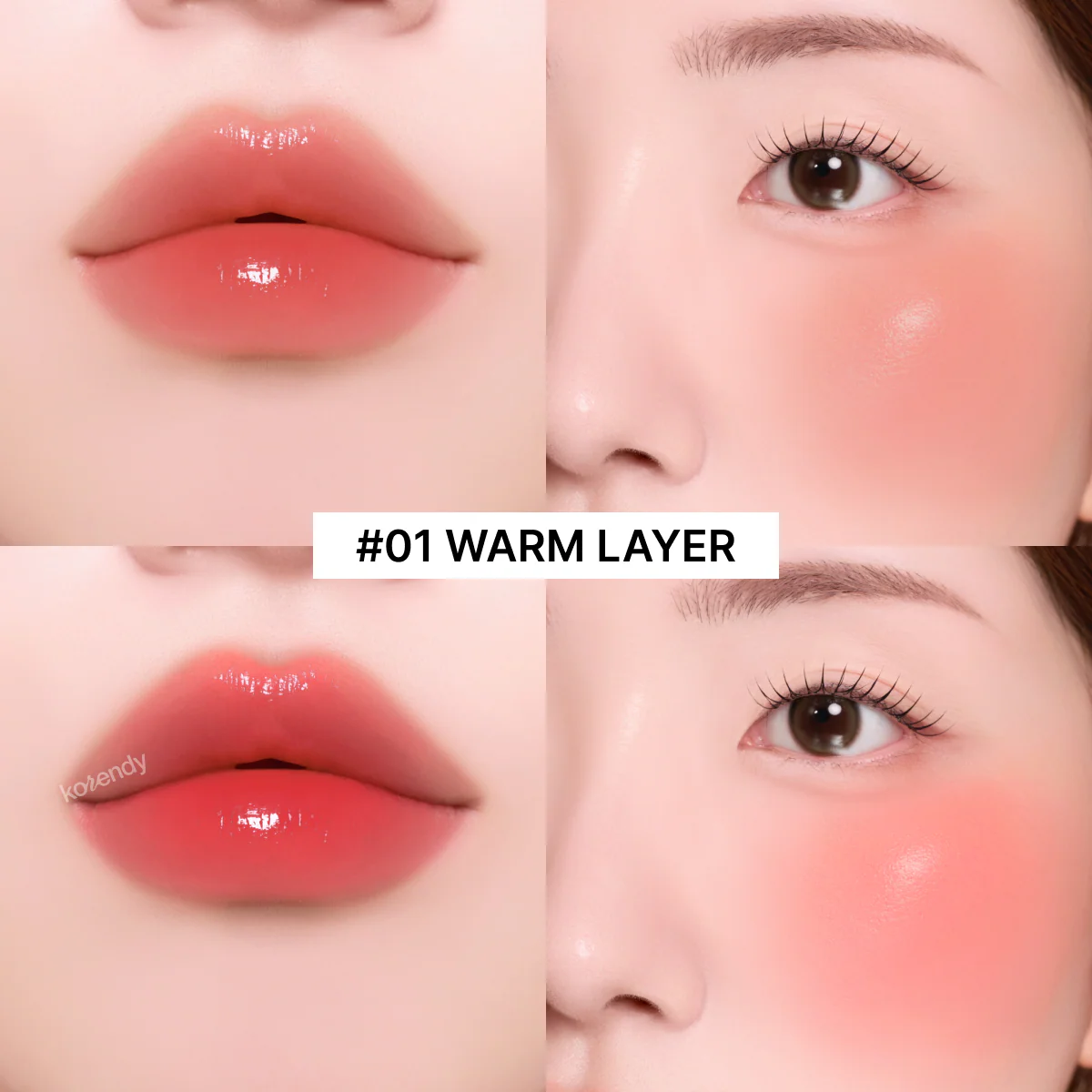 Son & Park - Glow Layering Lip & Cheek Palette (Katmanlanabilir Dokulu ve Işıltılı Dudak ve Yanak Paleti) 4g - Image 4