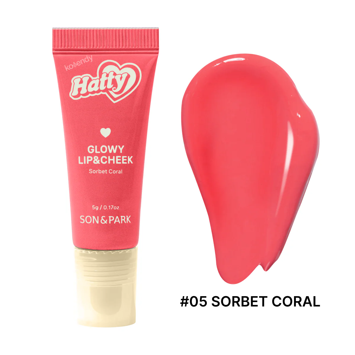 Son & Park - Hatty Glowy Lip & Cheek (Çok Amaçlı Işıltılı Likit Dudak ve Yanak Renklendiricisi) 5g - Image 4