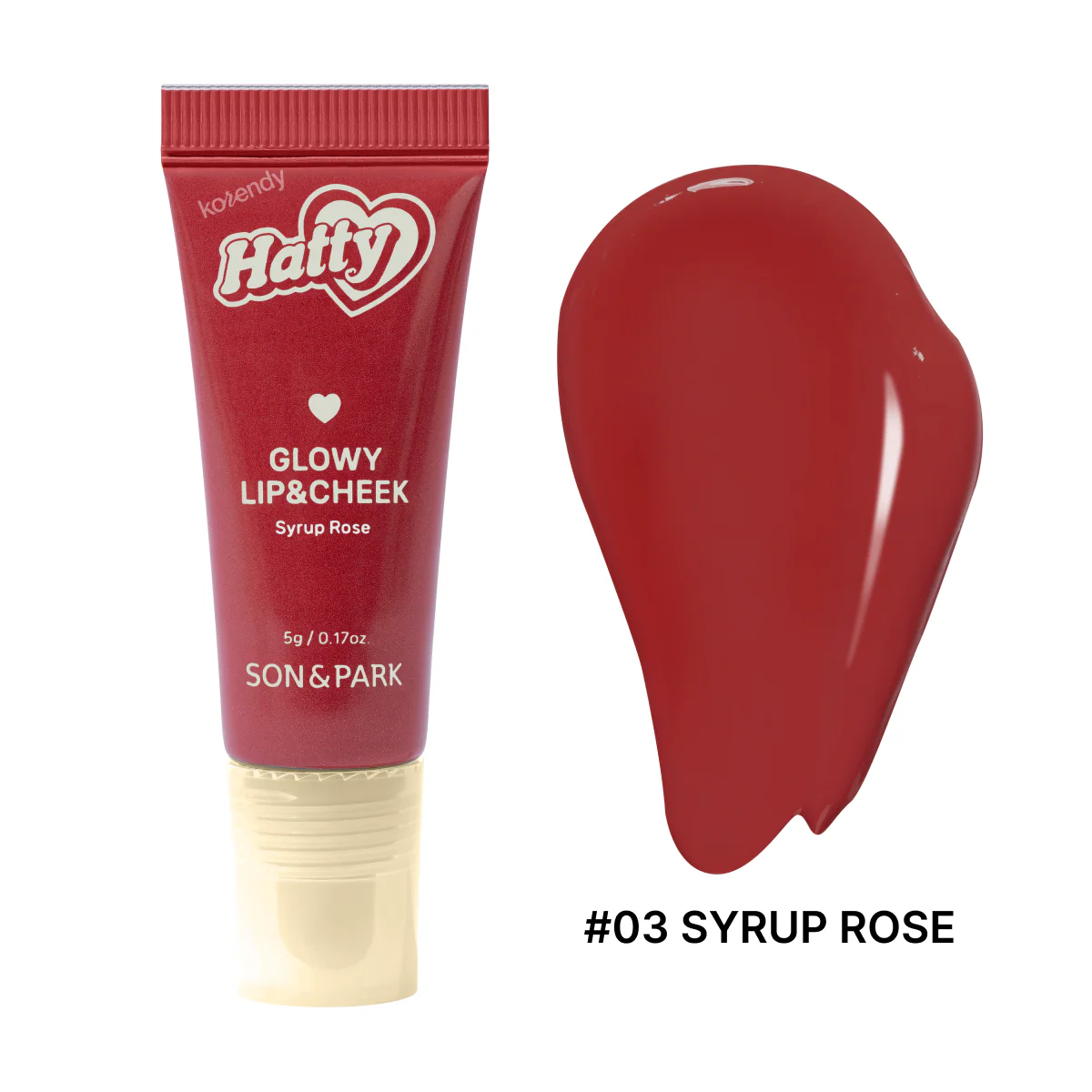 Son & Park - Hatty Glowy Lip & Cheek (Çok Amaçlı Işıltılı Likit Dudak ve Yanak Renklendiricisi) 5g - Image 5