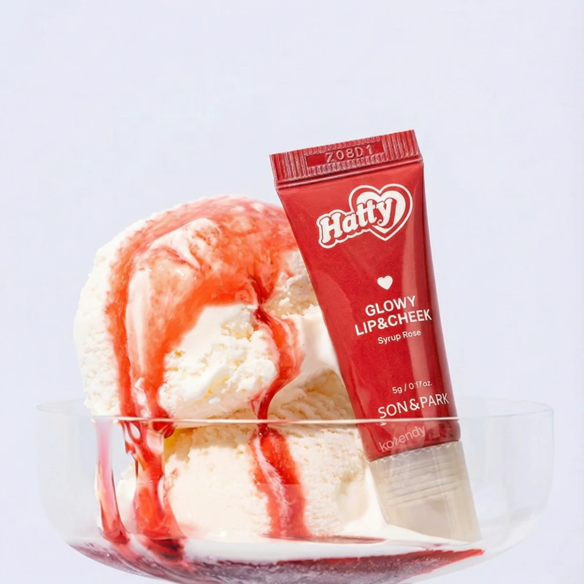 Son & Park - Hatty Glowy Lip & Cheek (Çok Amaçlı Işıltılı Likit Dudak ve Yanak Renklendiricisi) 5g - Image 6