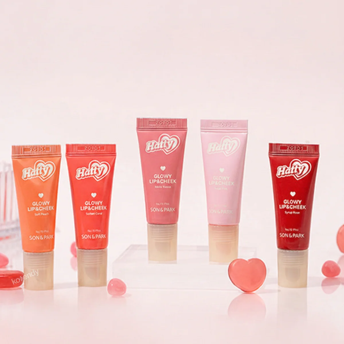 Son & Park - Hatty Glowy Lip & Cheek (Çok Amaçlı Işıltılı Likit Dudak ve Yanak Renklendiricisi) 5g - Image 7