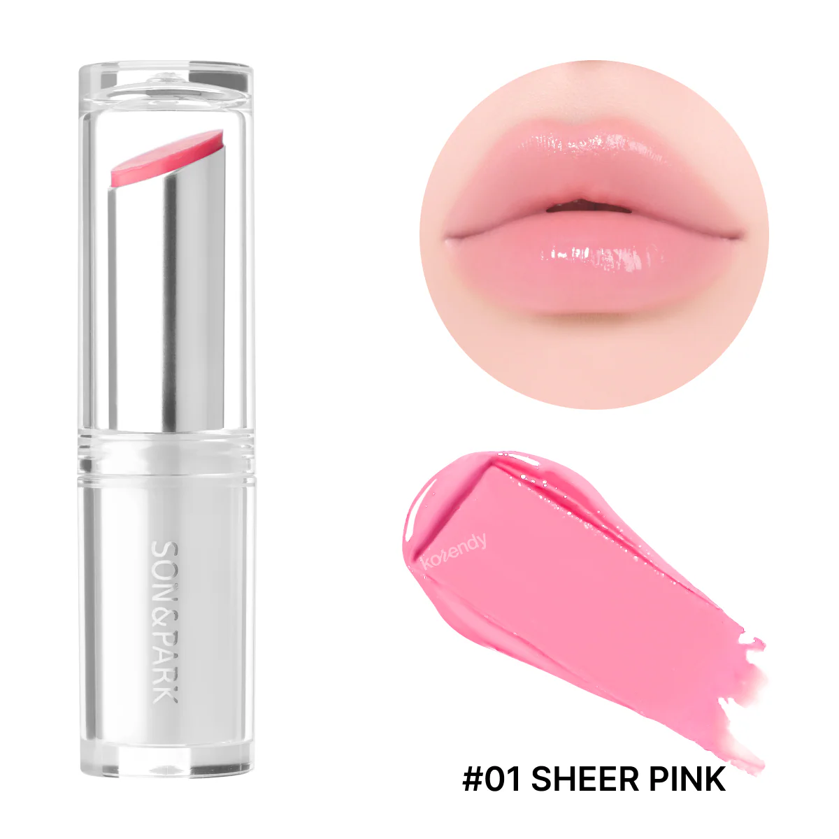 Son & Park - Melting Glow Lip Balm (Eriyen Işıltılı Dokulu Nemlendirici ve Dolgunluk Verici Dudak Balmı) 3.2g