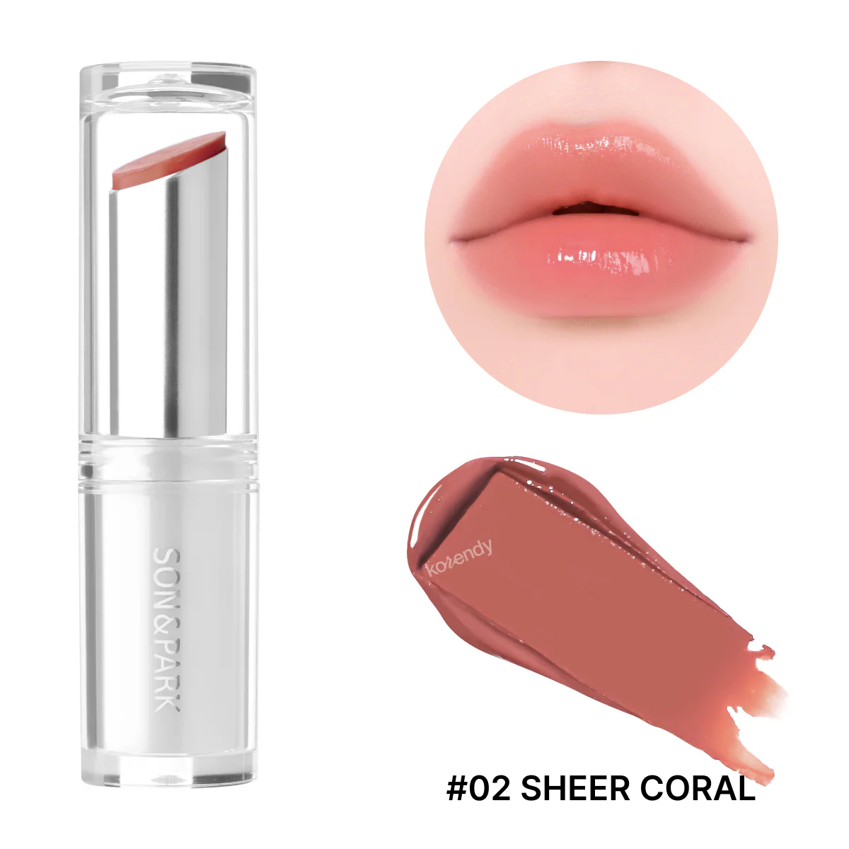 Son & Park - Melting Glow Lip Balm (Eriyen Işıltılı Dokulu Nemlendirici ve Dolgunluk Verici Dudak Balmı) 3.2g - Image 2