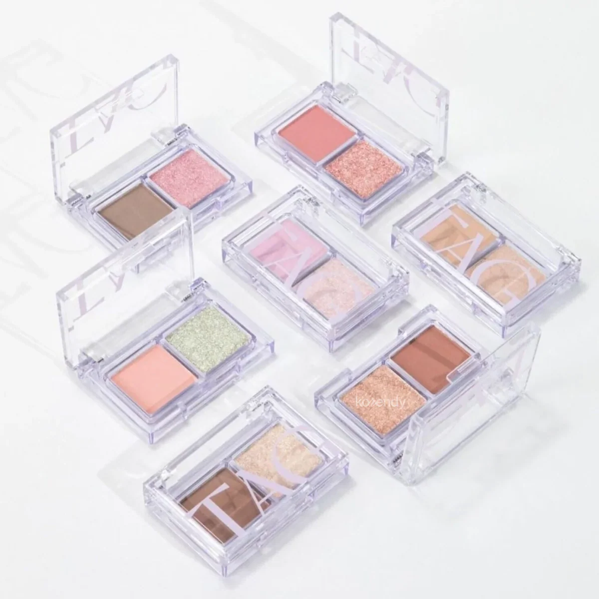 TAG - Gleam On Eye Palette (İpeksi Mat ve Kristal Işıltılı İkili Göz Paleti) 1.4g