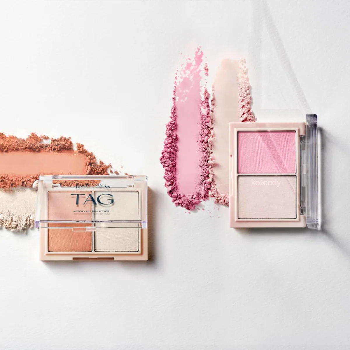 TAG - Mood Blush Beam (Doğal Işıltılı Allık ve Aydınlatıcı Paleti) 9g - Image 5