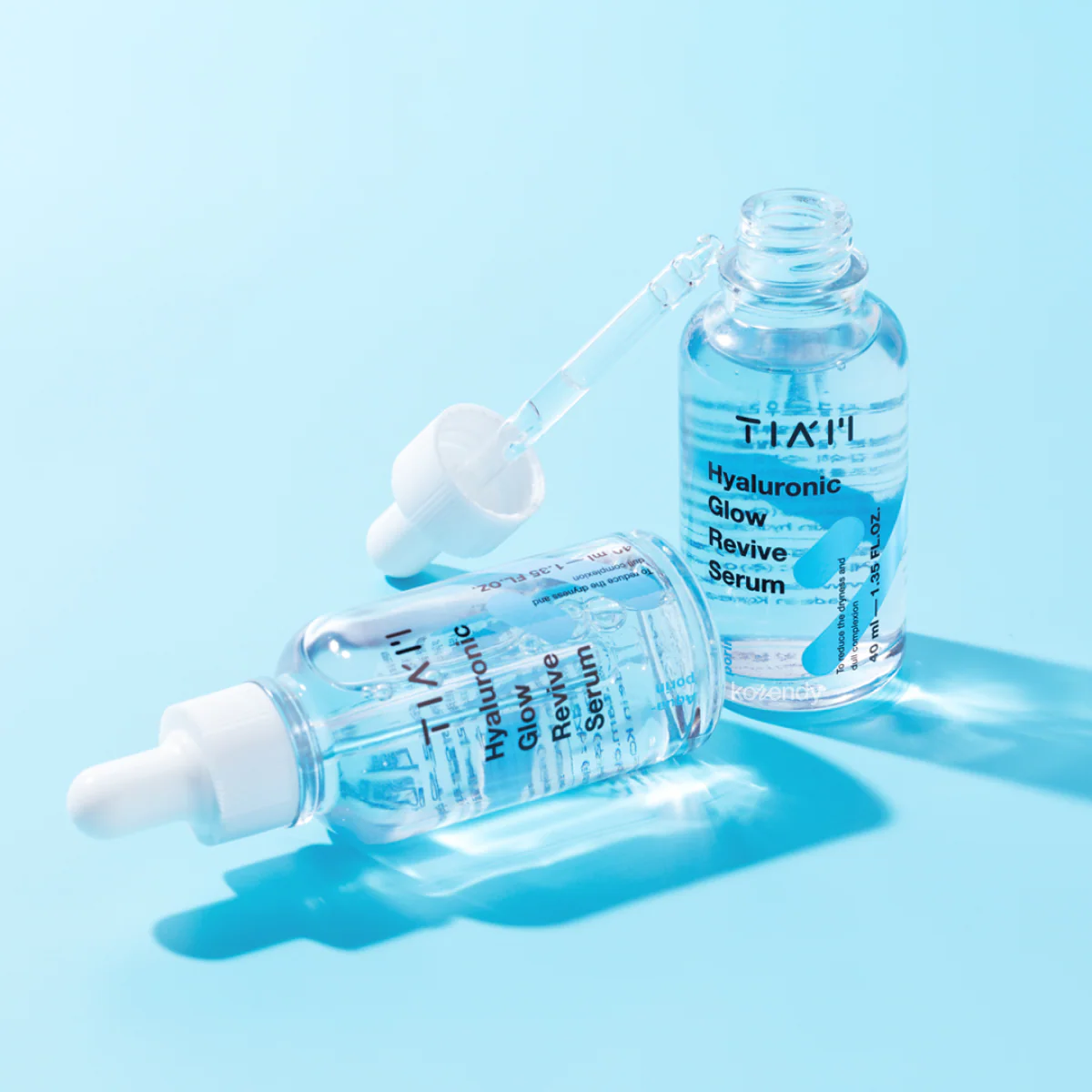 Tiam - Hyaluronic Glow Revive Serum (Yoğun Nemlendirici Hidrasyon Verici ve Parlatıcı 7 Çeşit Hyaluronik Asitli Serum) 40ml - Image 3