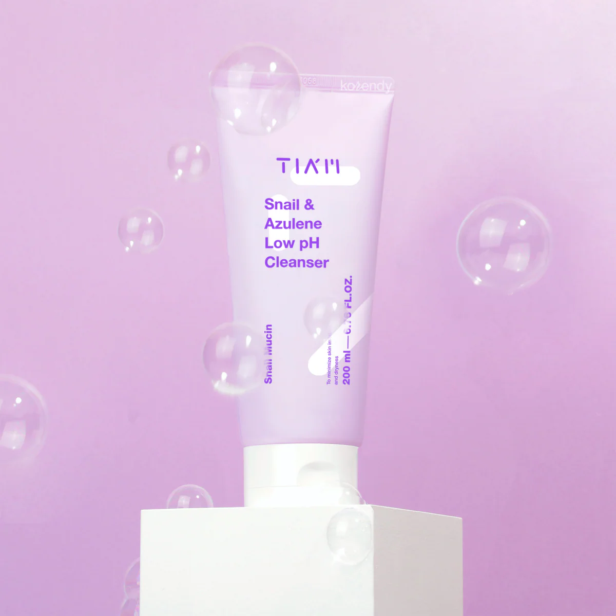 Tiam - Snail & Azulene Low pH Cleanser (Bariyer Koruyucu ve Arındırıcı Salyangoz Salgılı Temizleyici) 200ml - Image 3