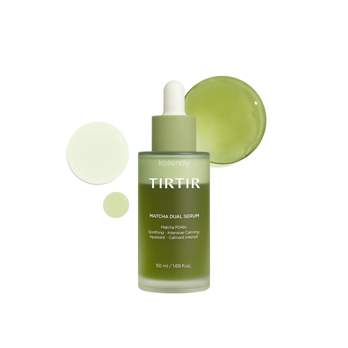 TIRTIR - Matcha Dual Serum (Berraklık Verici Matcha PDRN ve %5 Niacinamide İçerikli Çift Fazlı Serum) 50ml