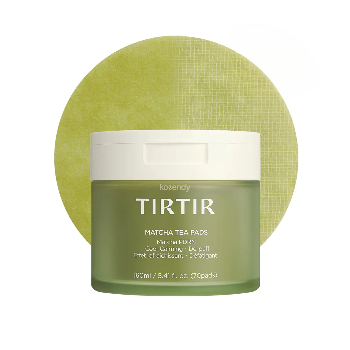 TIRTIR - Matcha Tea Pads (Kuruluk Kaynaklı Kızarıklık Giderici Matcha PDRN İçerikli Tonik Ped) 160ml