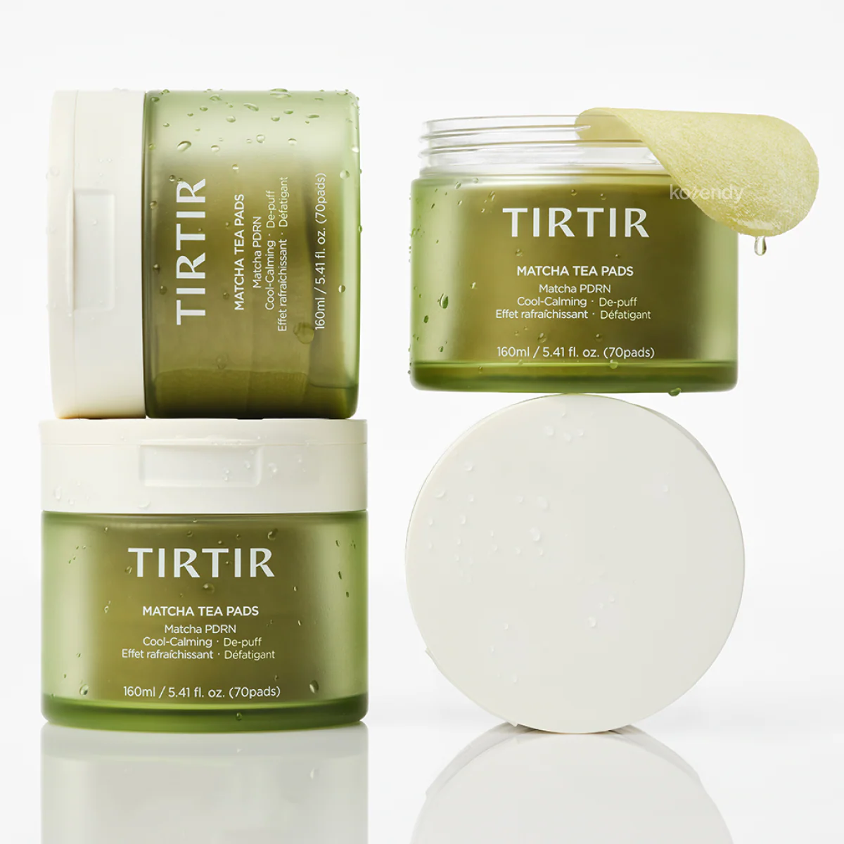 TIRTIR - Matcha Tea Pads (Kuruluk Kaynaklı Kızarıklık Giderici Matcha PDRN İçerikli Tonik Ped) 160ml - Image 3