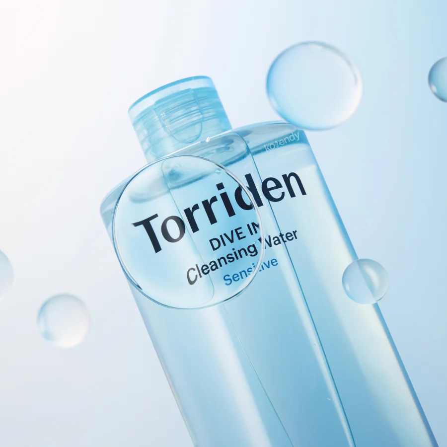 Torriden - DIVE IN Low Molecular Hyaluronic Acid Cleansing Water Sensitive (8 Tip Mikro Hyaluronik Asitli Makyaj ve Güneş Kremi Temizleyici) 400ml - Image 3