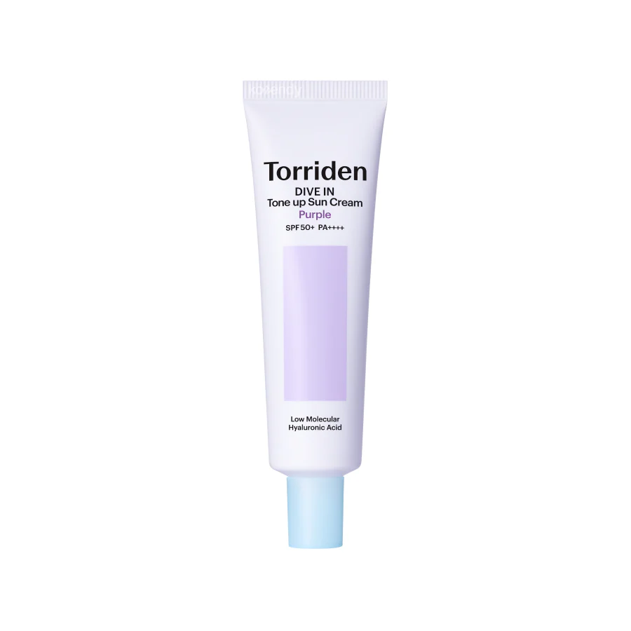 Torriden - DIVE IN Tone Up Sun Cream Purple (Ton Eşitleyici Aydınlık Verici Mor Tonlu Glutatyonlu Güneş Kremi) 60ml