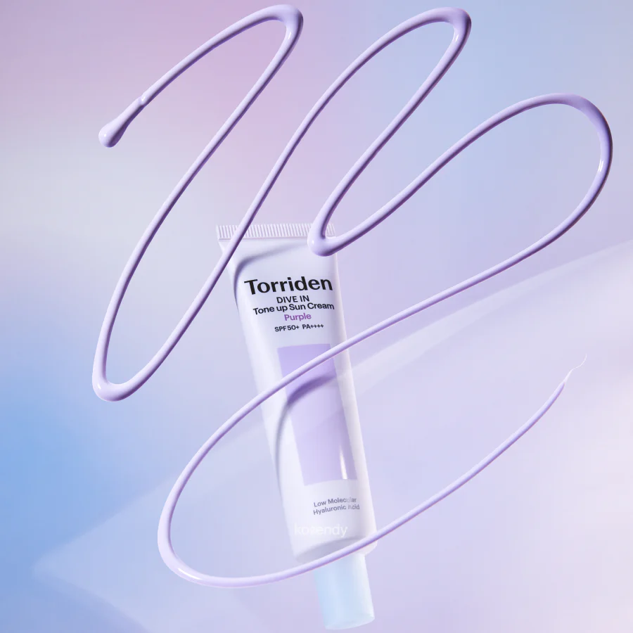 Torriden - DIVE IN Tone Up Sun Cream Purple (Ton Eşitleyici Aydınlık Verici Mor Tonlu Glutatyonlu Güneş Kremi) 60ml - Image 3