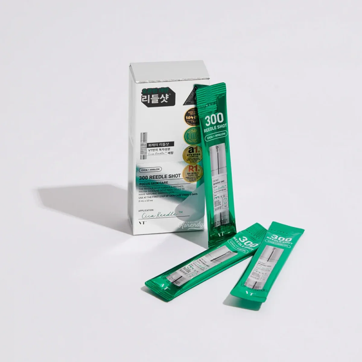 VT Cosmetics - Cica Reedle Shot 300 (Nemlendirici ve Besleyici Cica İçerikli Mikro Bakım Ampulü ORTA Seviye) - Image 4