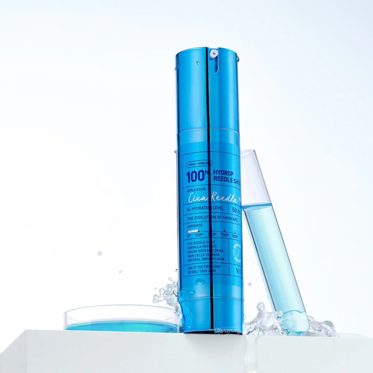 VT Cosmetics - Hydrop Reedle Shot 100 (Yoğun Nemlendirici Hyaluronik Asitli Mikro Bakım Ampulü) 50ml - Image 3