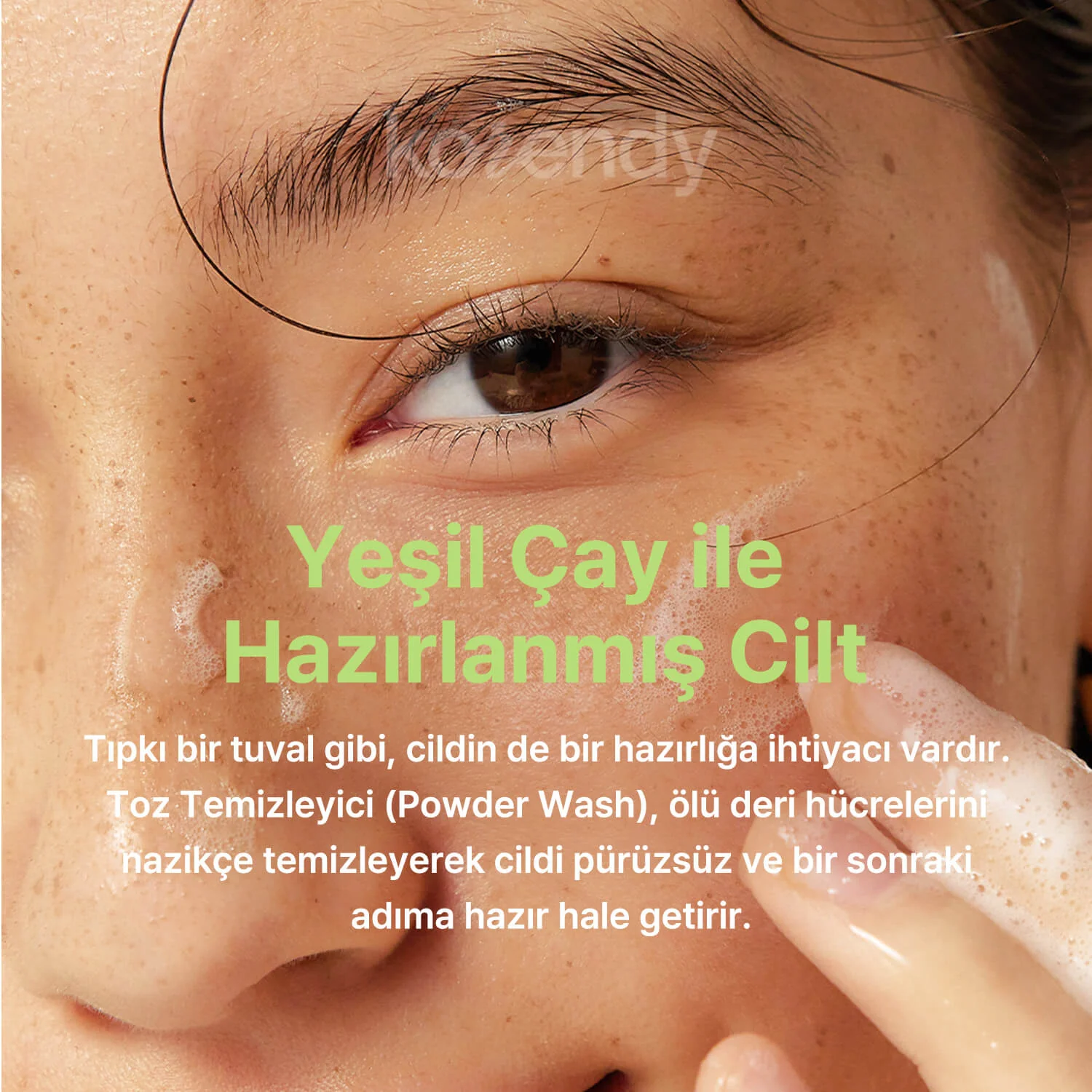 By Wishtrend - Green Tea & Enzyme Powder Wash (Enzimli Pürüz Karşıtı Yıkama Tozu) 110gr - Image 6