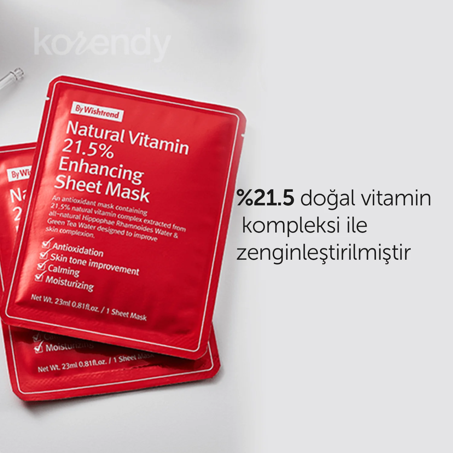 By Wishtrend - Natural Vitamin C21.5% Enhancing Sheet Mask 23gr - Image 6